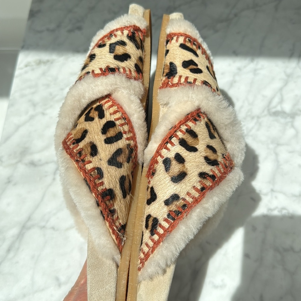 Laidback London Leopard Print Sandals
